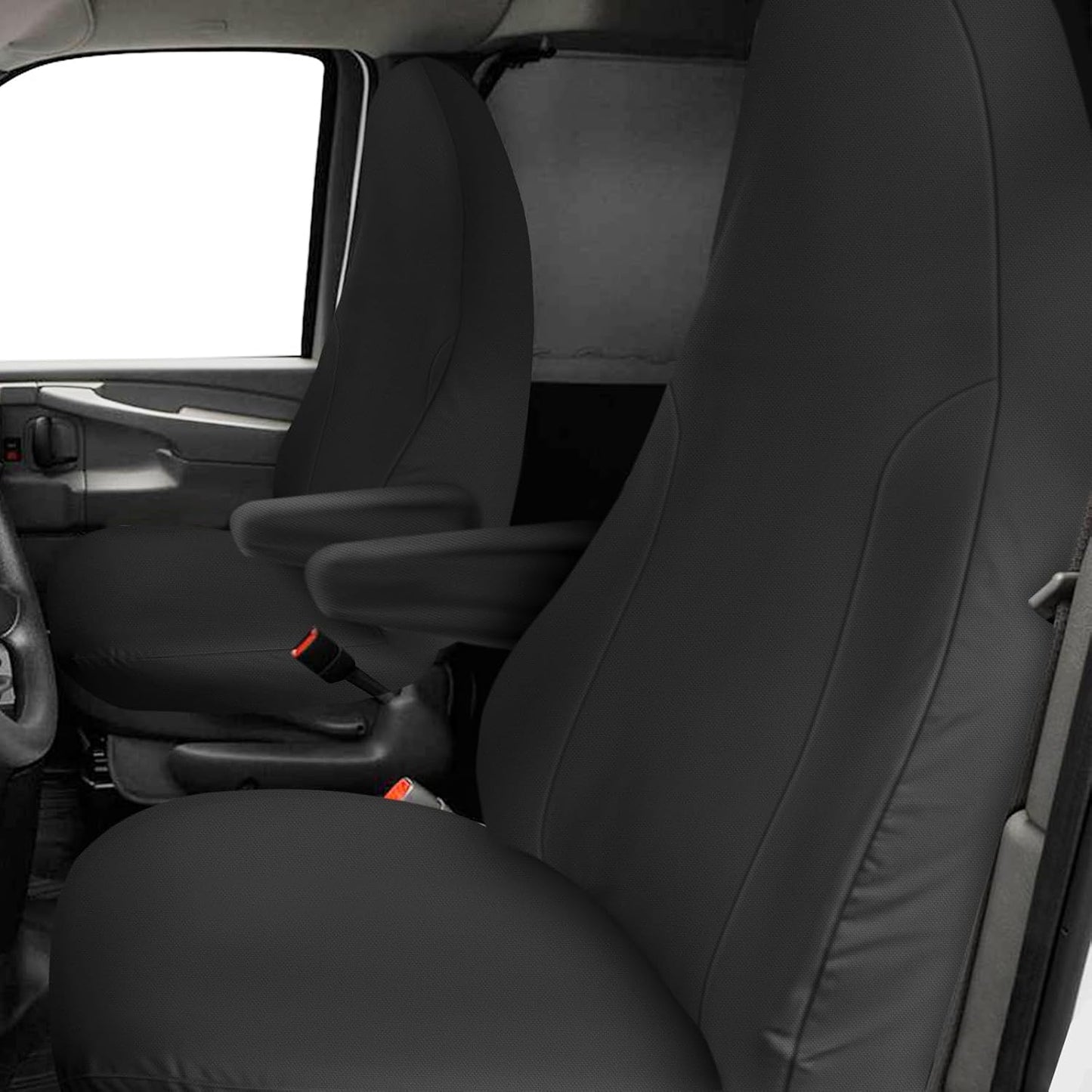 Fundas asiento Chevy Express 2010-25 apertura manija