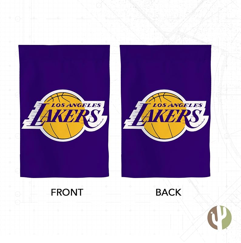 Bandera Lakers NBA 19x12pulg para jardín y eventos