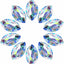 10 Colgantes Cristal 1.5" Prismas FengShui Decoración