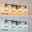 Luces tocador baño 4 pzas color negro arena modernas