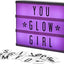 Cartel luz cine RGB con 100 LEDs 7.8x5.9"