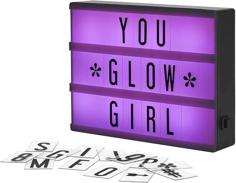 Cartel luz cine RGB con 100 LEDs 7.8x5.9"