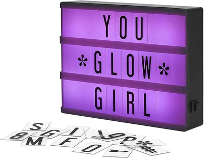 Cartel luz cine RGB con 100 LEDs 7.8x5.9"