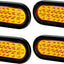 Luces estroboscópicas ámbar 24 LED IP67 para remolque