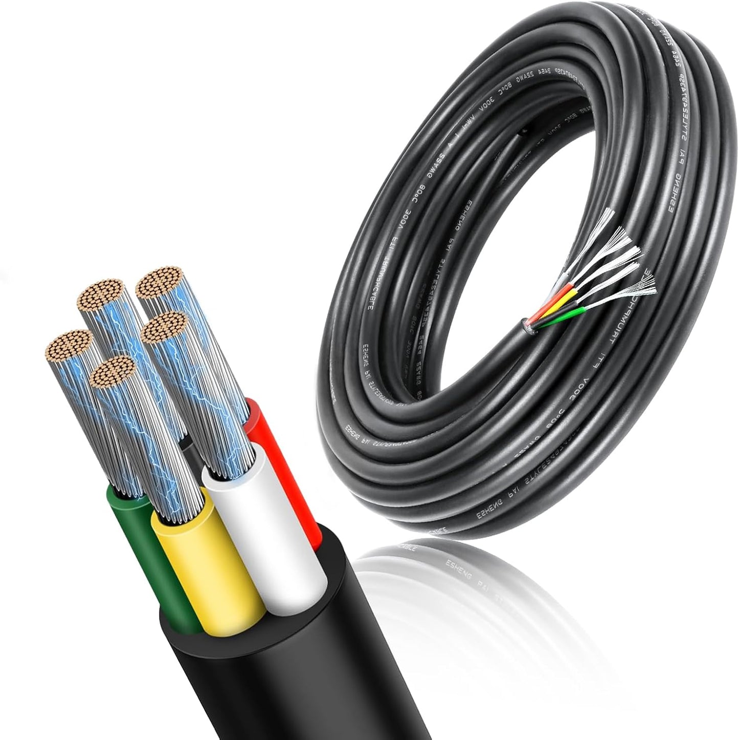 Cable conductor 14/5 de 10 pies para rociadores y automoción