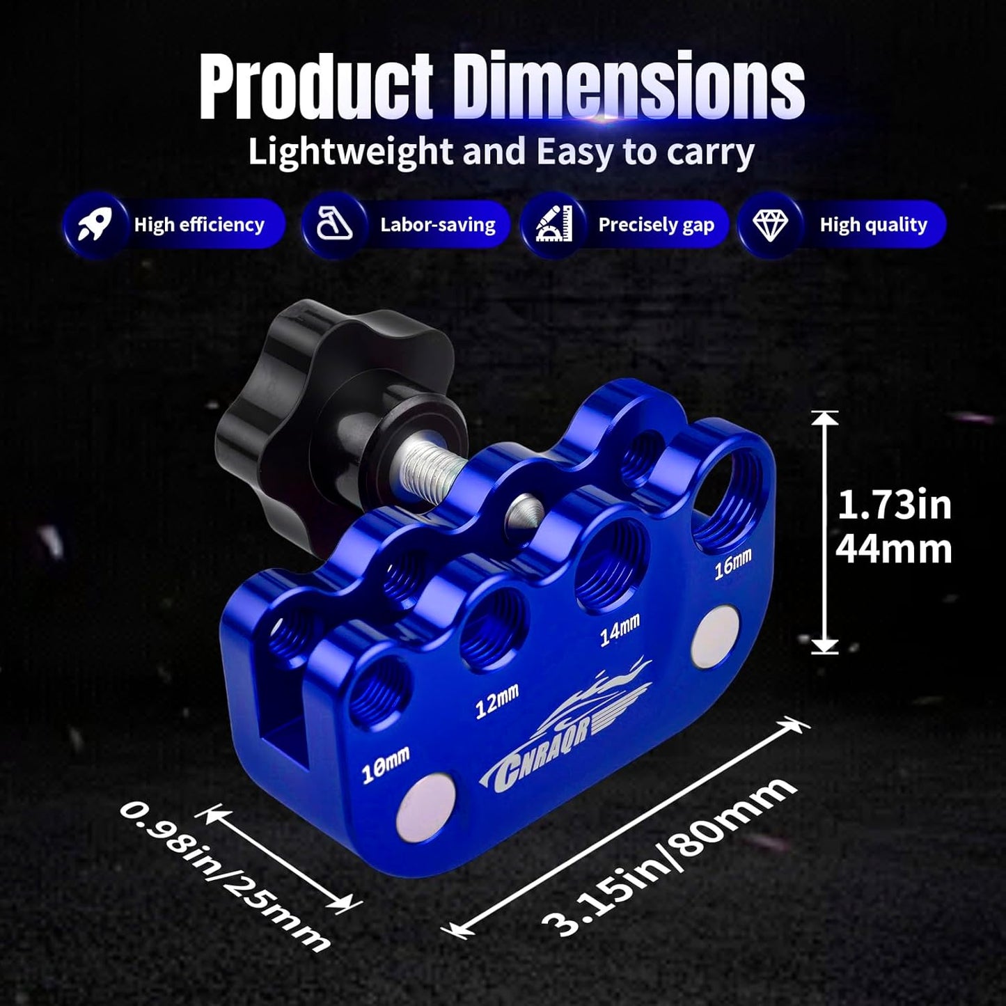 Herramienta bujías universal 10-16mm con medidor sensor azul