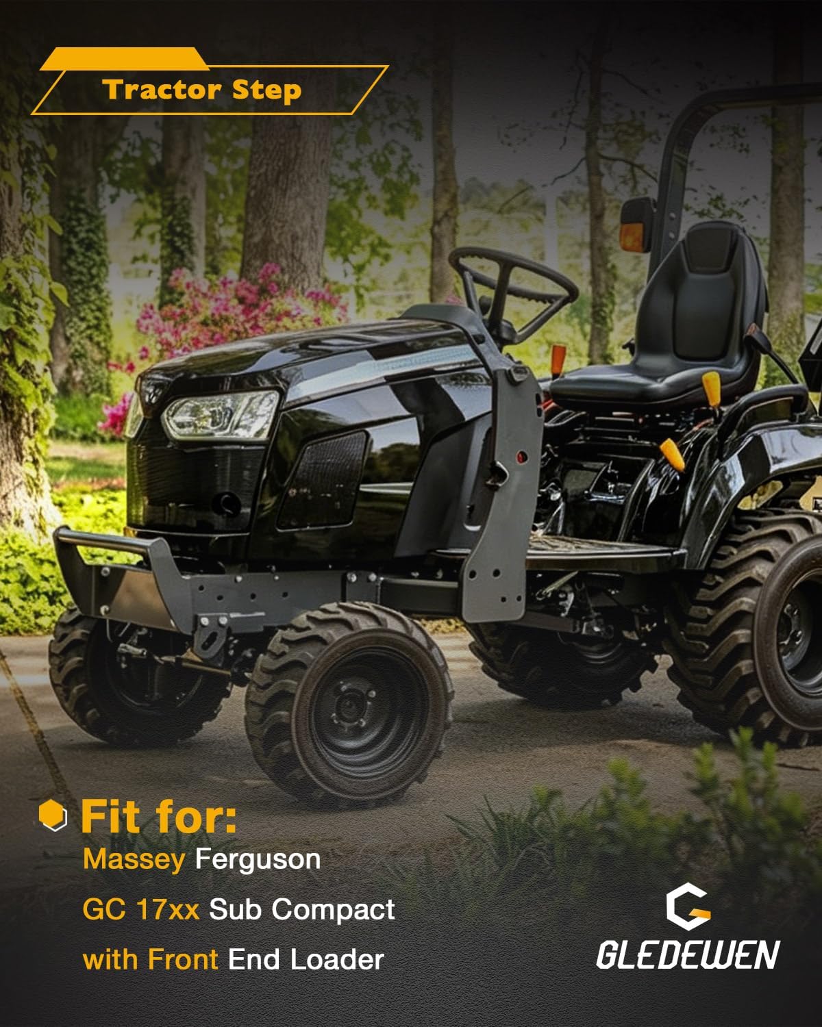 Paso tractor comp Massey Ferguson GC 17xx cargador frontal