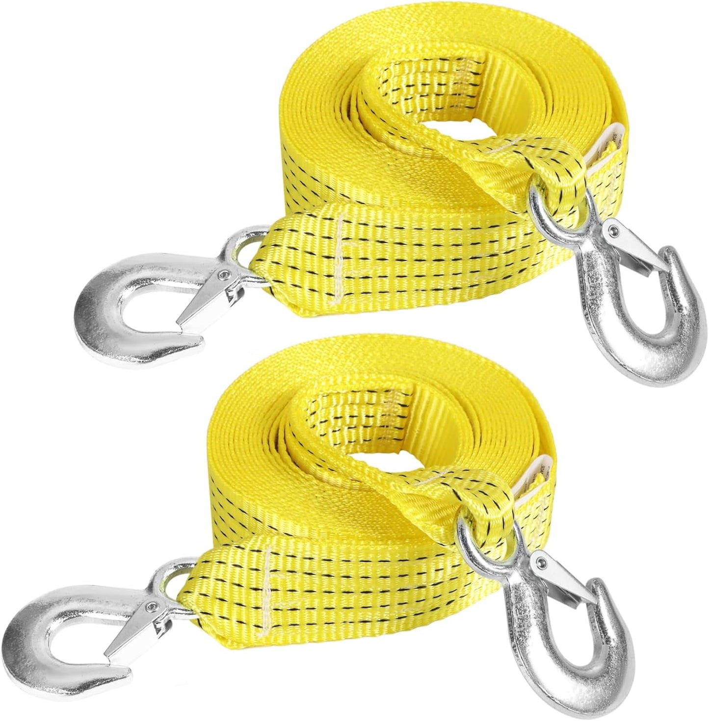 2 Pzas Correa Remolque 2" x6m con Ganchos 6800kg