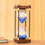 Reloj arena arcoíris 60 min decoración hogar oficina azul