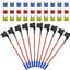 10 Adaptadores Fusible 12V para Coche Camión Barco 10A 15A 20A