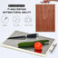 Tabla cortar doble cara acero inox y madera con mango