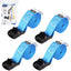 4 Pzas Correas Amarre Ajustables Hebilla 4.92pulg Azul
