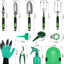 Set 19 Pzas Herramientas Jardín Acero Inox con Bolsa