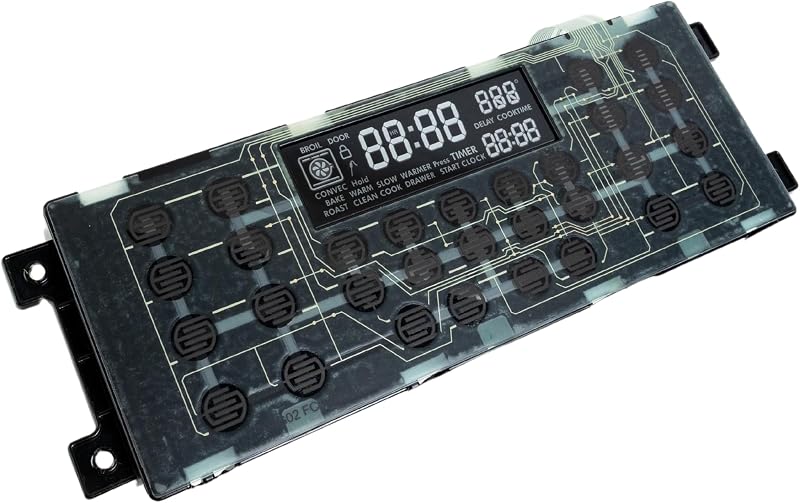 Placa control horno estufa eléctrica color negro