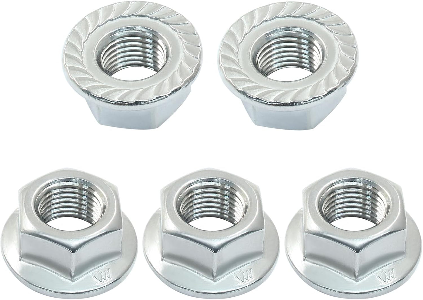 Tuercas hex M12 acero inox 304 18-8 rosca completa
