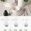 Set 12 Pzas Vajilla Porcelana Moderna Blanco