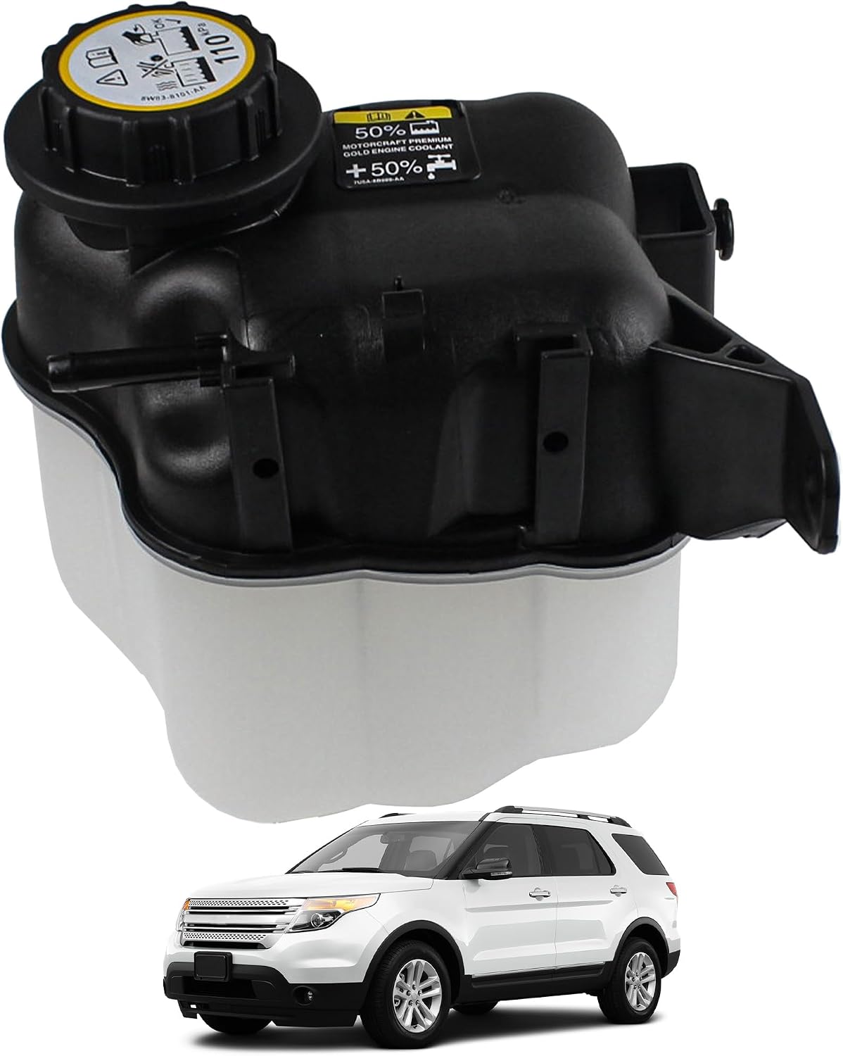 Tanque refrigerante motor comp Ford Explorer 08-18