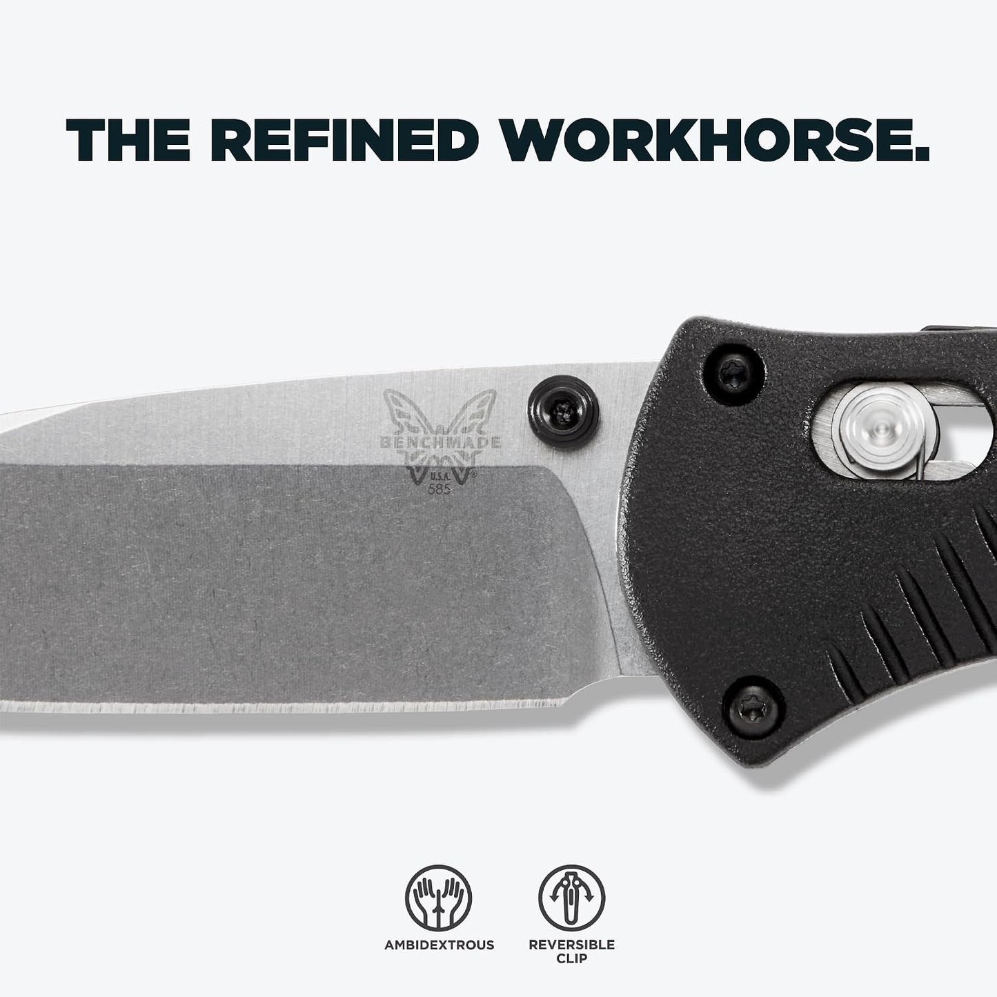 Cuchillo EDC mini Barrage 585 hoja caída mango valox negro