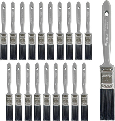 Brocha pintura 1pulg set 20 pzas cerdas poliéster