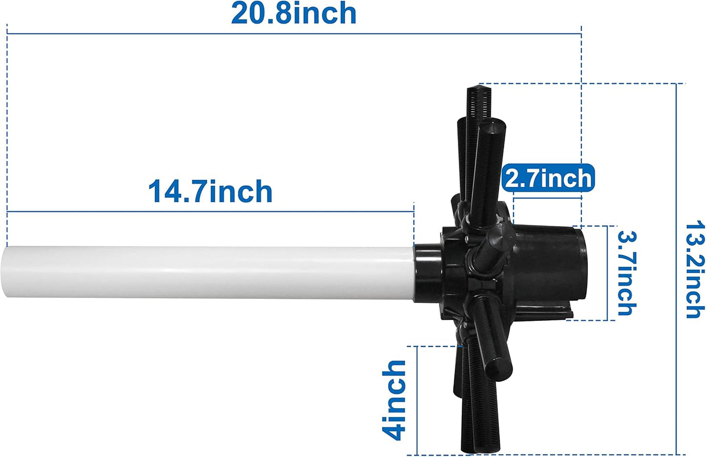 Conjunto lateral tubo central comp S180T Hayward