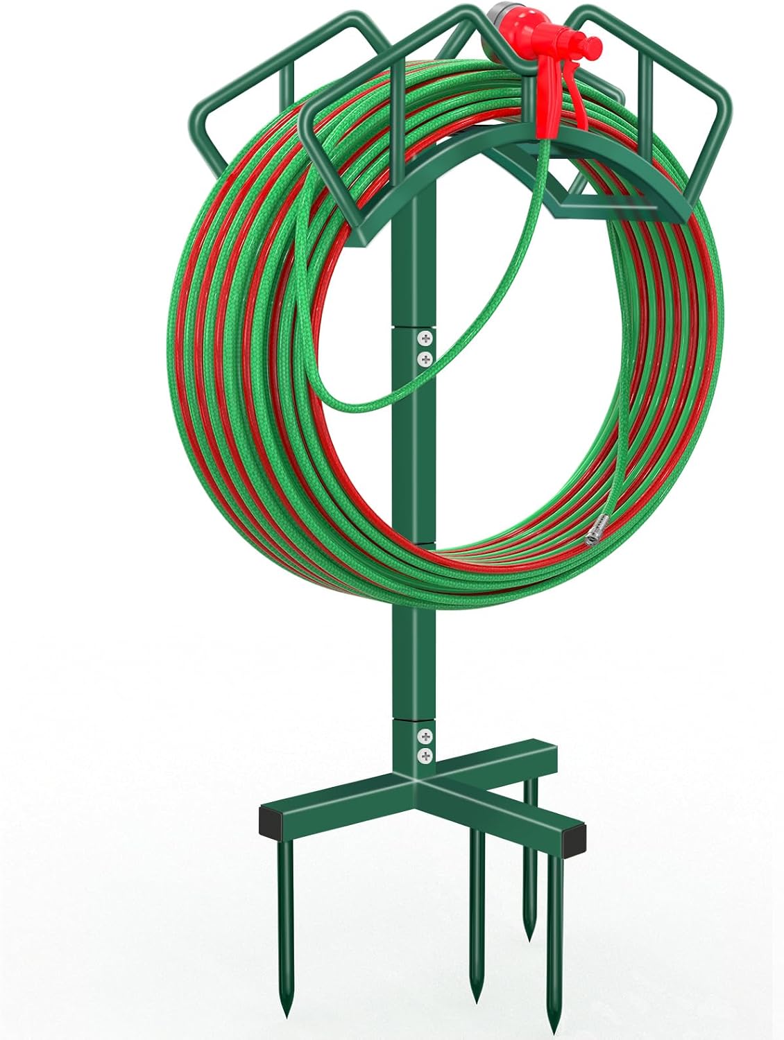 Soporte manguera jardín 150ft desmontable verde