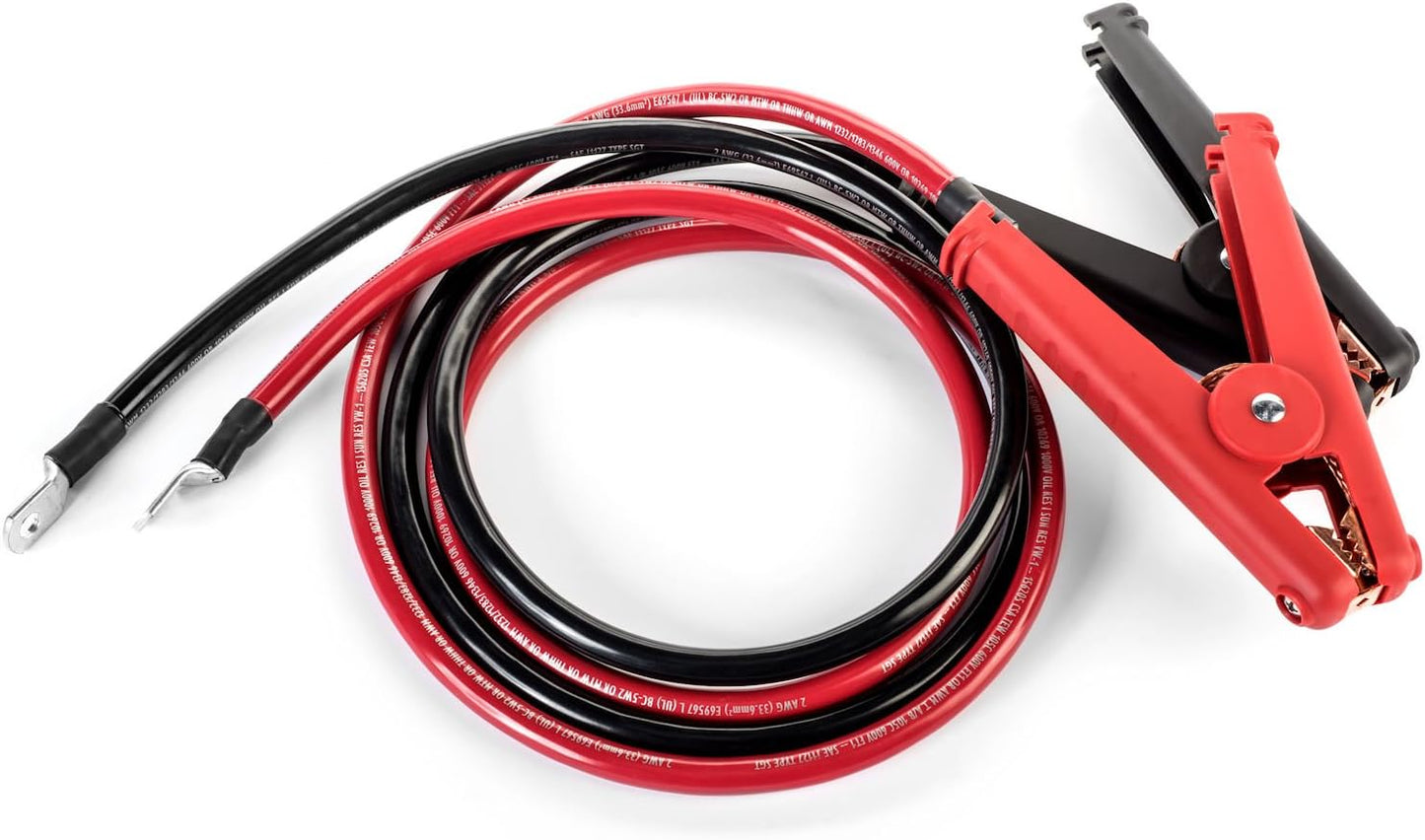 Set cables batería 4 AWG 20pies terminal anillo 5/16pulg
