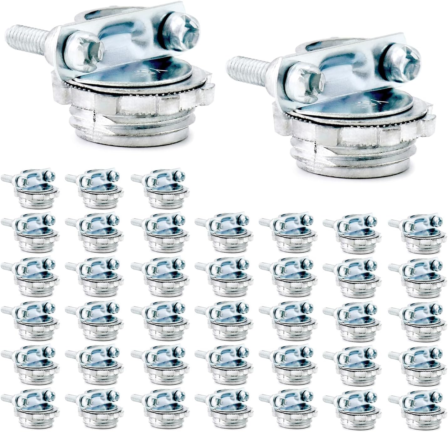 Conector acero abrazadera 1/2pulg para cables metálicos