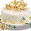 Tarjeta redonda para tartas 5.9" plateada