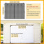 Kit puerta garaje 10x8ft malla fibra vidrio retráctil