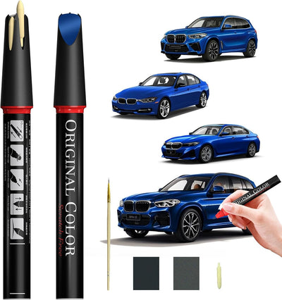 Pintura BMW personalizada con pincel y punta lápiz