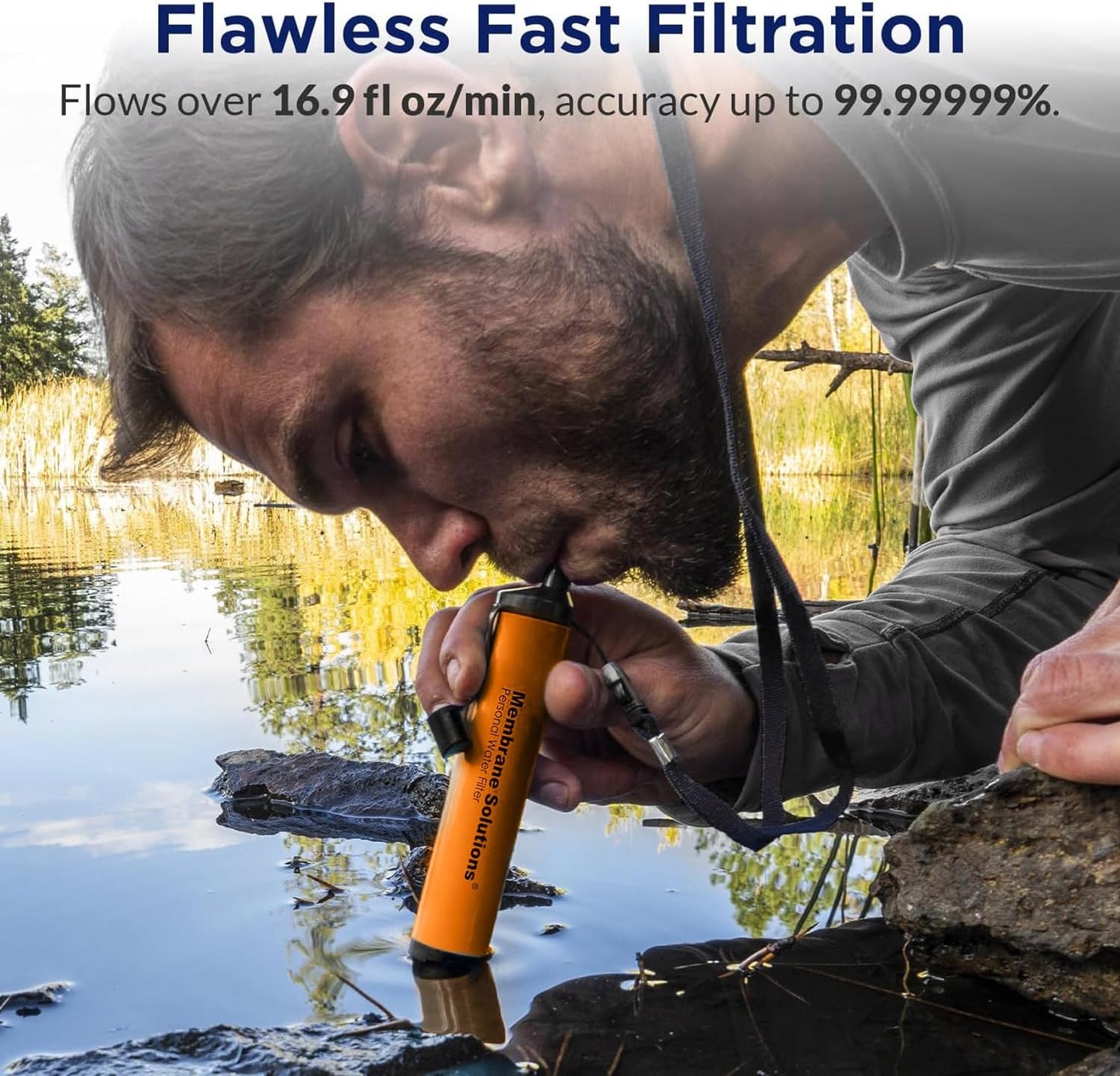 Filtro agua paja S1 certificado NSF 42 372 401 portátil