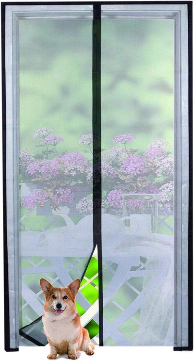 Puerta mosquitera magnética fibra vidrio 36x83pulg sello completo
