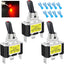 Interruptor palanca 30A 12V DC SPST coche con luz LED roja