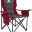 Sillas campamento plegables 450lb cojín acolchado color rojo