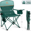Silla camping con bolsa enfriadora 2 unidades color verde
