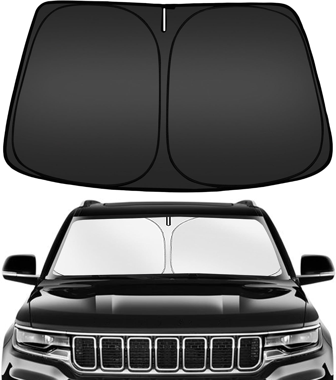 Parasol parabrisas Jeep Wagoneer 22-25 plegable bloquea UV