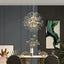 Lámpara colgante sputnik oro 9 luces para comedor sala