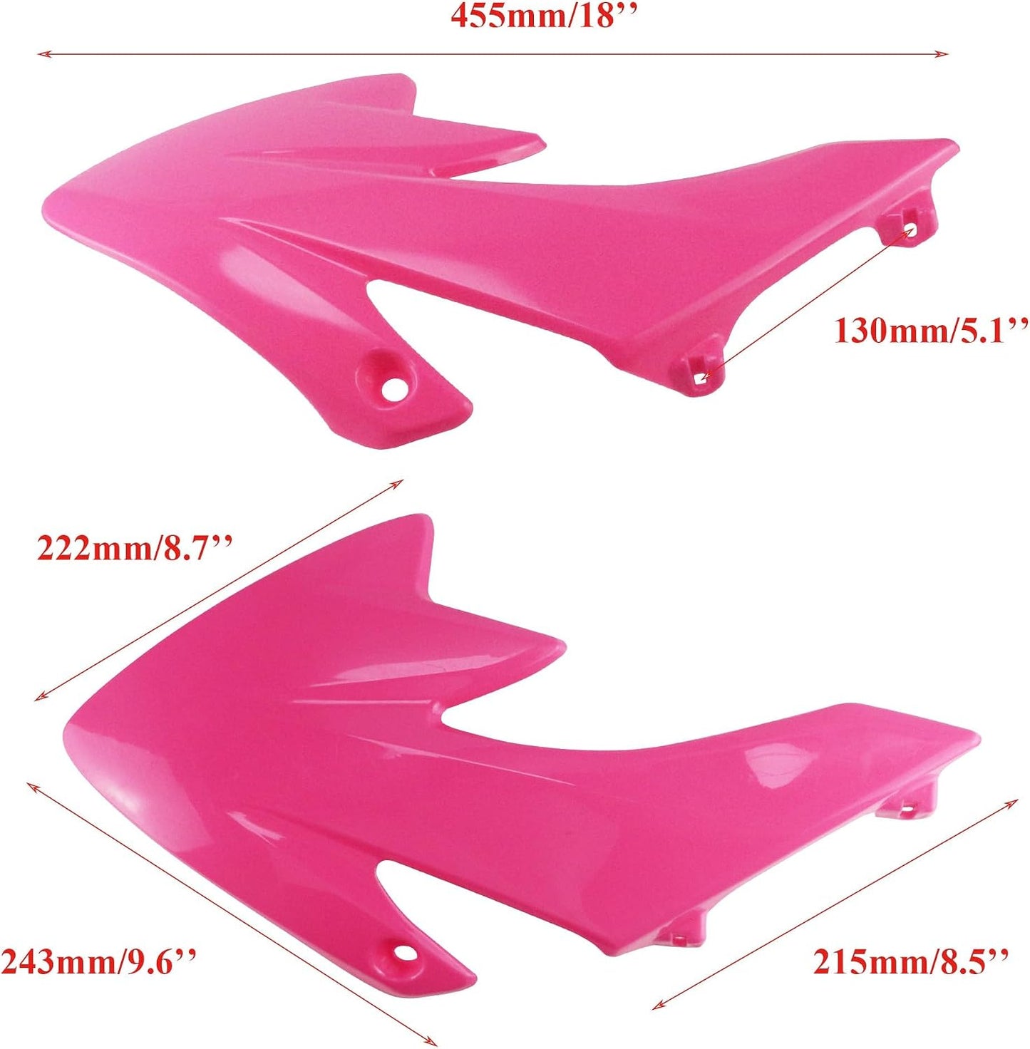 Kit guardabarros plástico CRF50 7 pzas con cubierta suspensión
