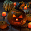 24 Velas Té Halloween Naranja Sin Llama