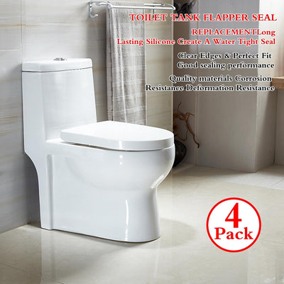 Repuesto junta silicona tanque inodoro Vormax 3pulg set 4