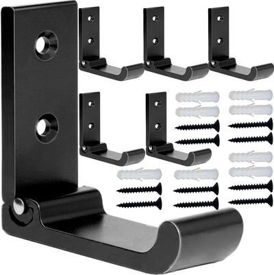 Ganchos plegables para abrigos y toallas color negro