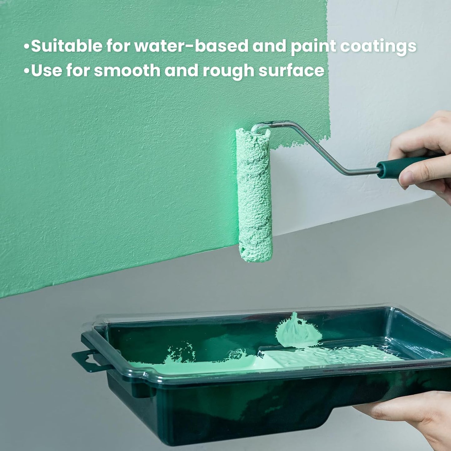 Cubiertas rodillo pintura microfibra 4pulg 24 pzas