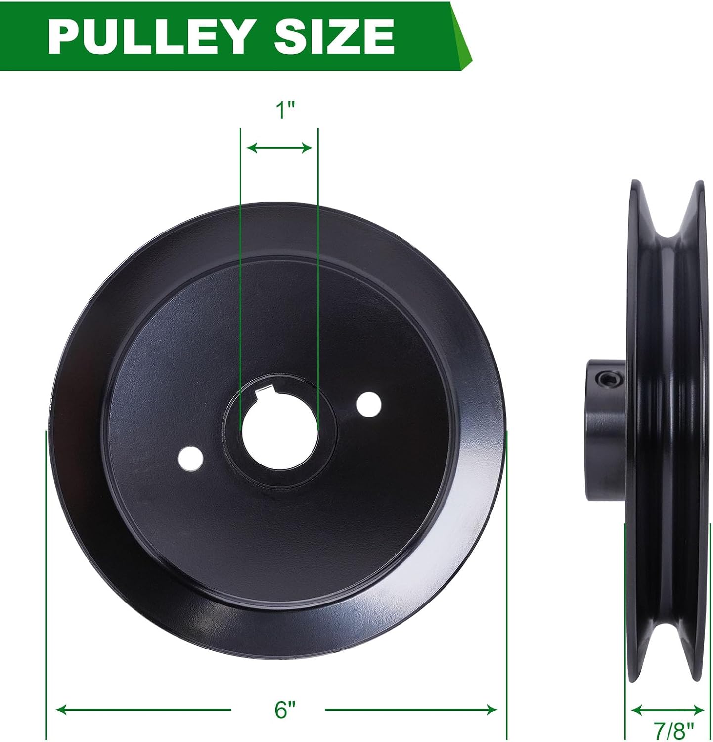 Conjunto husillo polea reemplaza Bad Bo ZT Elite 60-61"
