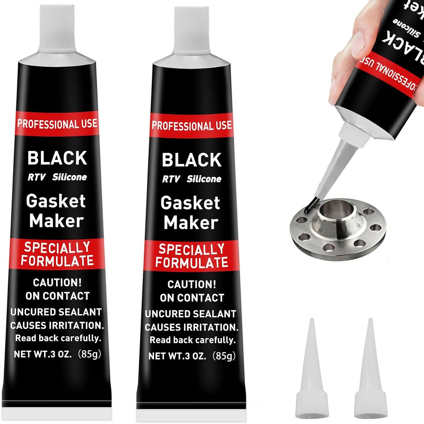 Sellador silicona RTV negro resistente altas temperaturas