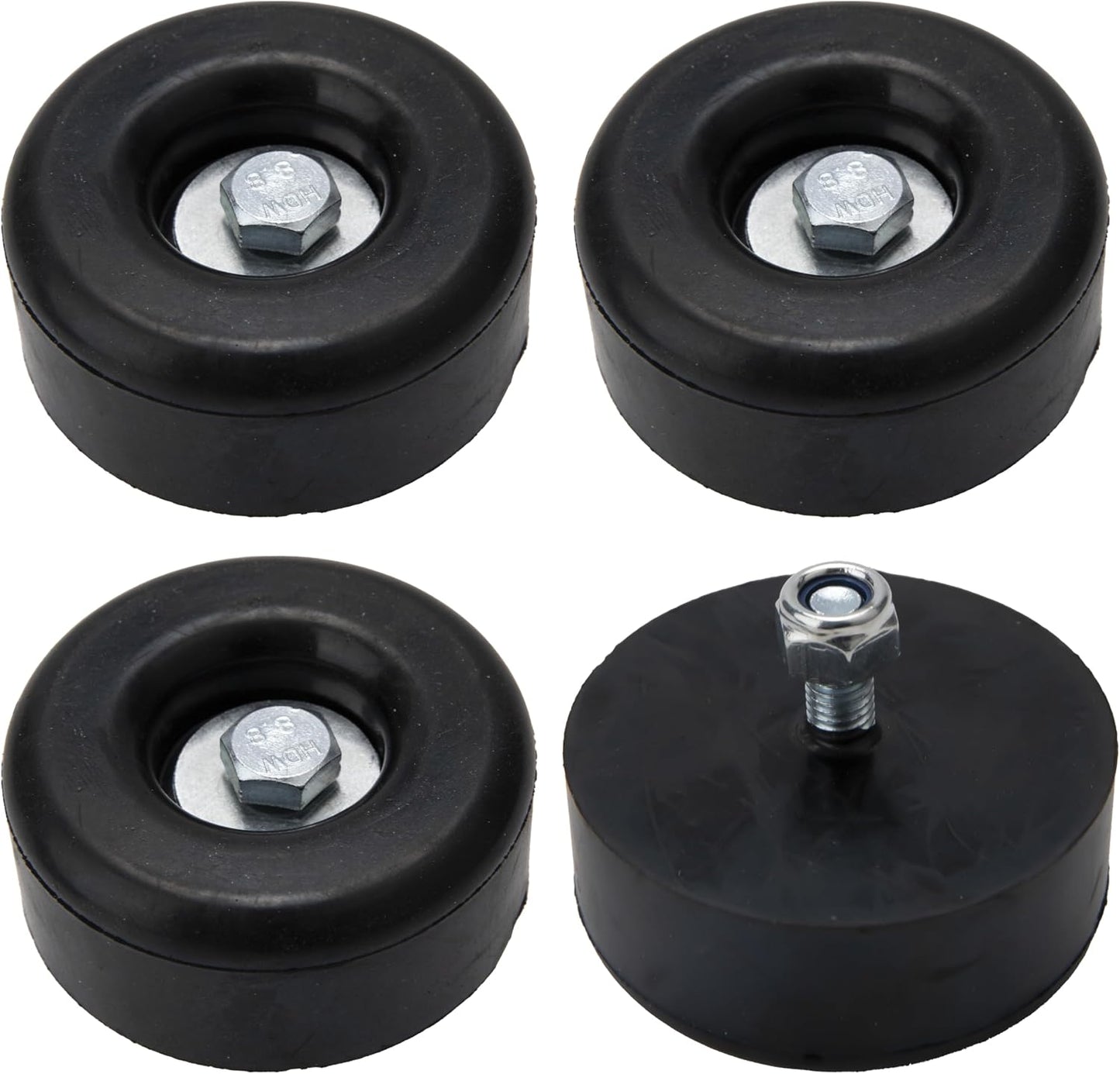Parachoques goma remolque 2.5" set 4 compresores bombas
