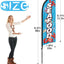 Bandera mariscos poste 8ft letrero playa mercados pescado