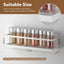 Estante magnético para especias cocina blanco