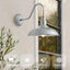 Farol pared exterior cuello cisne 10" estilo granja