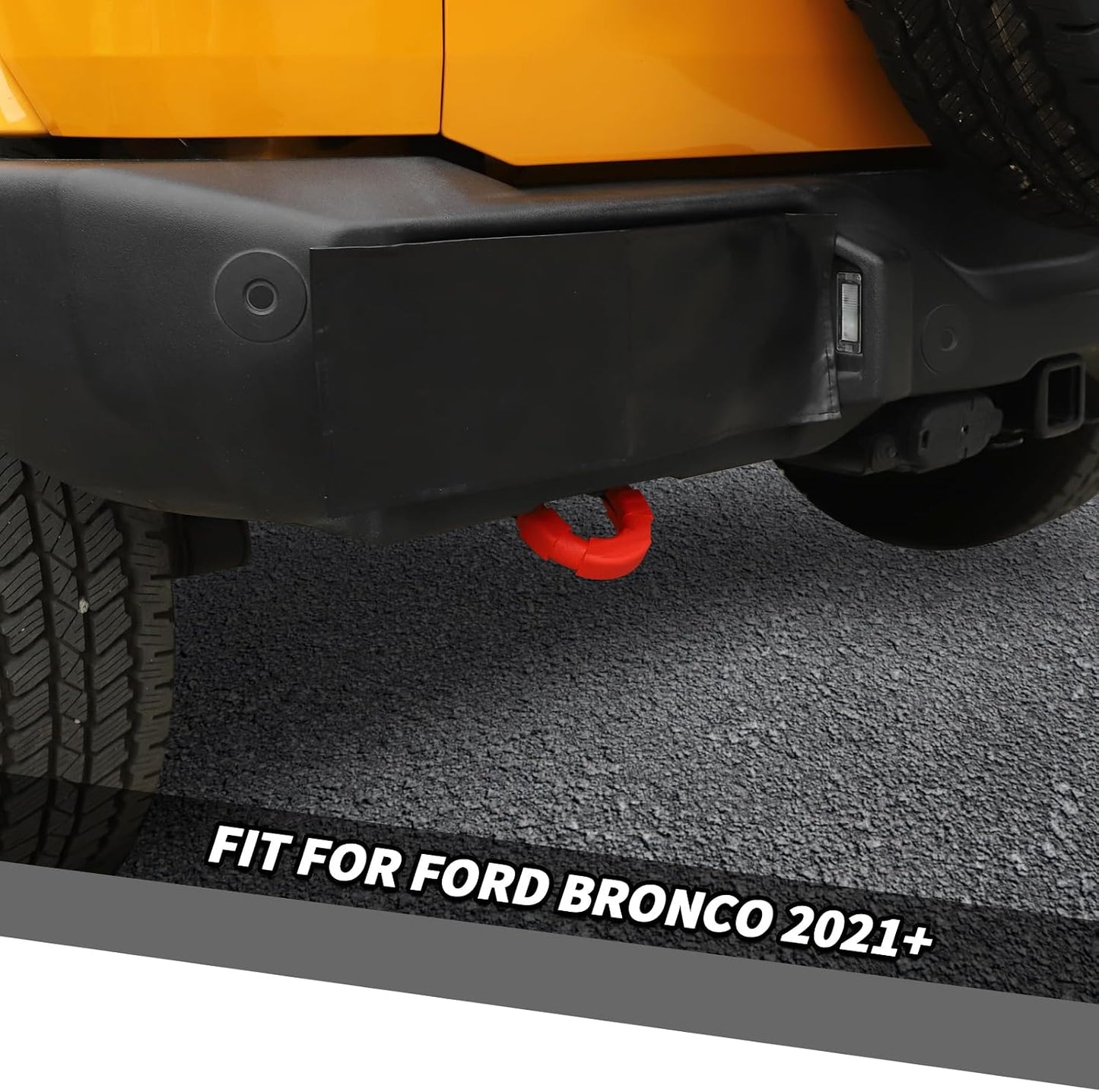 Cubiertas gancho remolque Ford Bronco 21-25 Rojo
