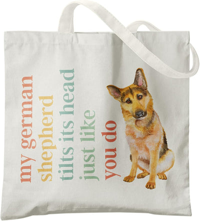 Bolsas lona para mamá de perro reutilizables regalo perros